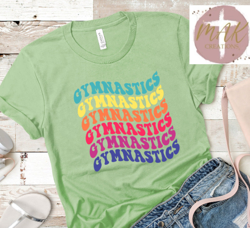 Gymnastics Wave Colorful  (AVAILABLE IN ALL SIZES)