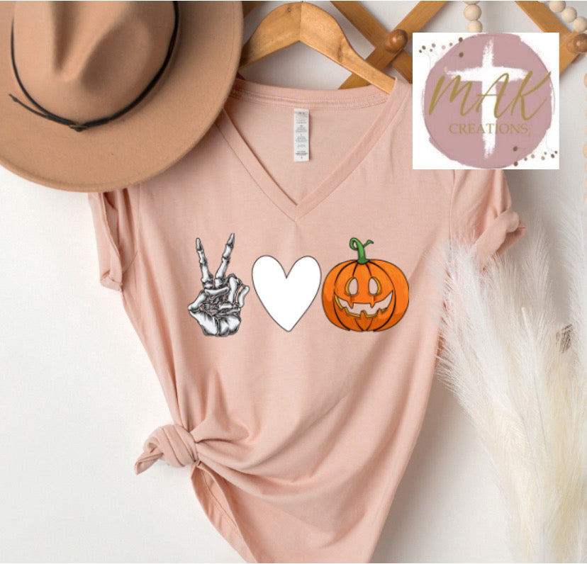 Peace Love Pumpkin #13  (AVAILABLE IN ALL SIZES)