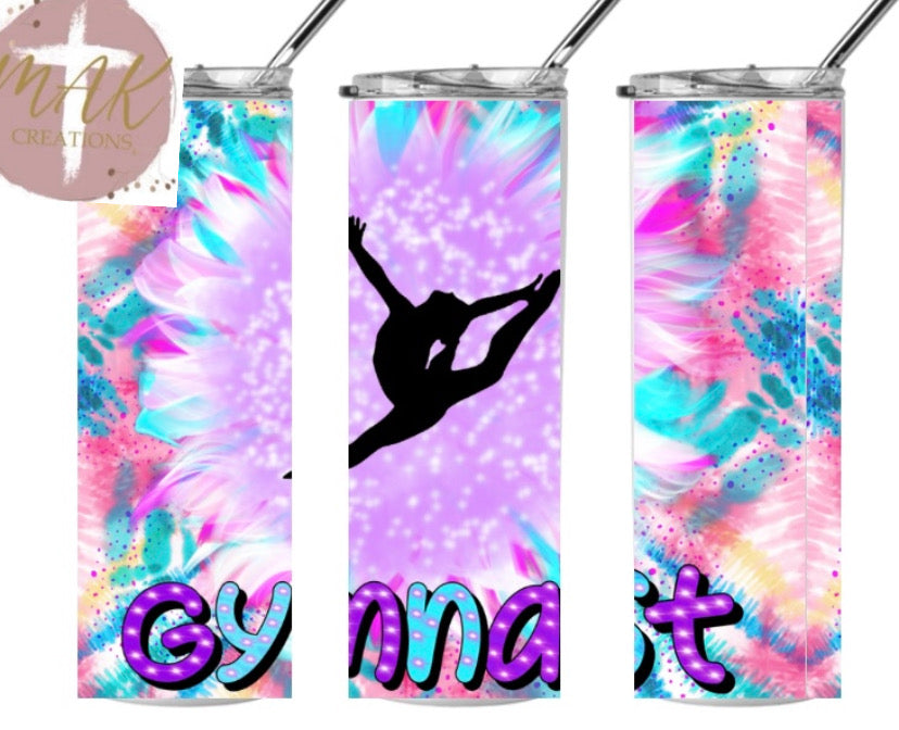 20 oz Skinny Tumbler Gymnast