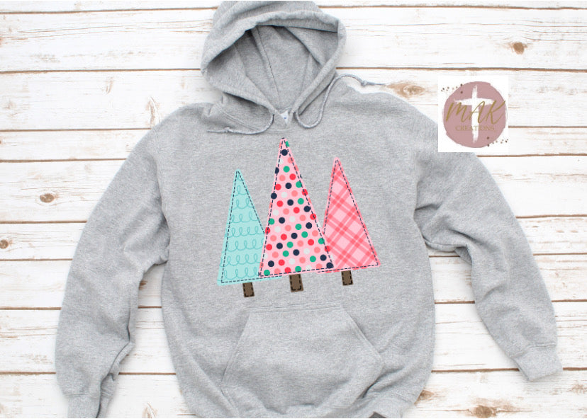Christmas Trees (pink)  (AVAILABLE IN ALL SIZES)