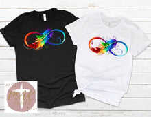 Load image into Gallery viewer, Colorful Feather Infinity Symbol   (AVAILABLE IN ALL SIZES)
