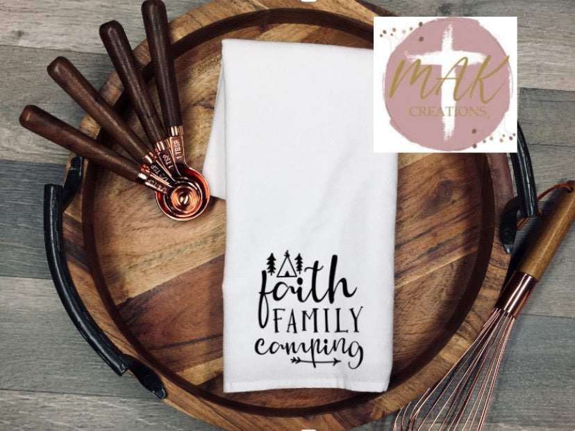 Faith Family Camping (AVAILABLE IN ALL SIZES AND TEA TOWELS)