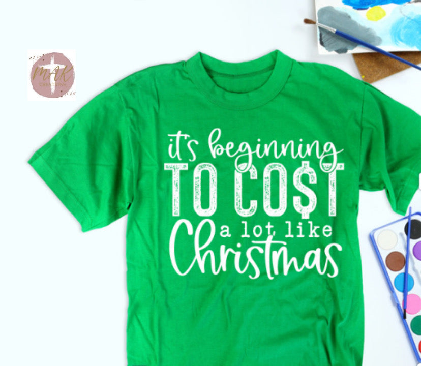 It’s Beginning to Cost A lot Like Christmas (AVAILABLE IN ALL SIZES)