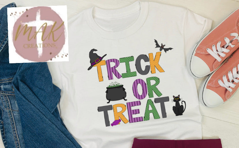 Trick or Treat  (AVAILABLE IN ALL SIZES)