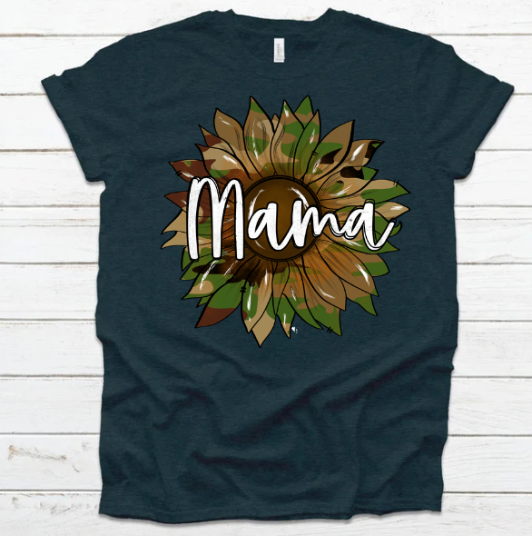 Camo Sunflower Mama (ADULT)