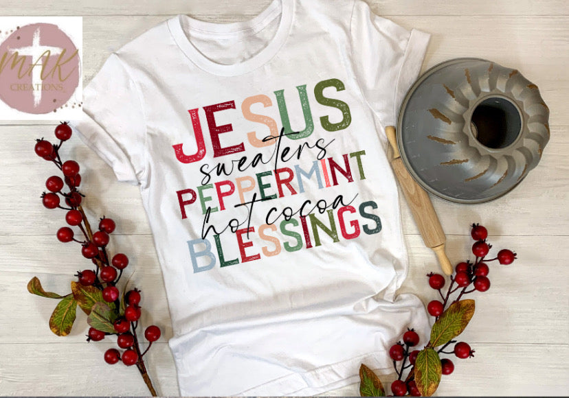 Jesus, Sweaters, Peppermint  (AVAILABLE IN ALL SIZES)