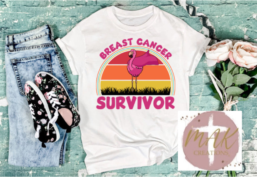Breast Cancer Survivor (Flamingo) (AVAILABLE IN ALL SIZES)