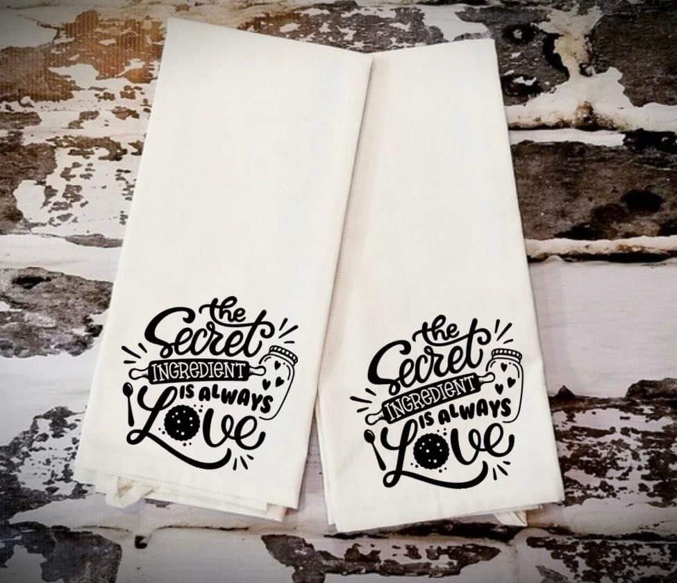 The Secret Ingredient Is Always Love Tea Towel