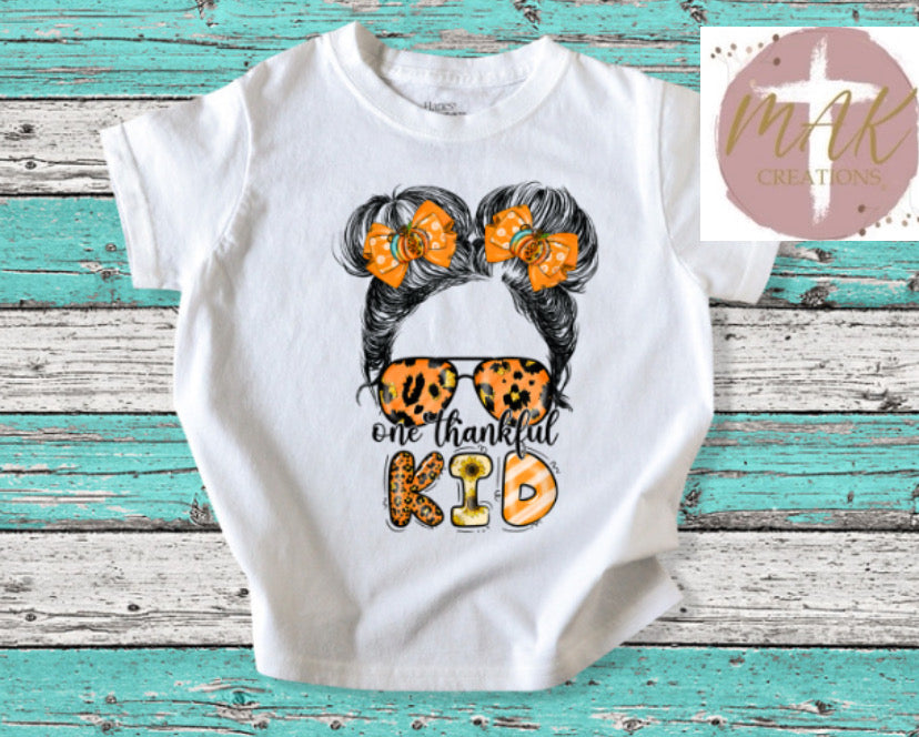 One Thankful Kid (AVAILABLE IN ALL SIZES)