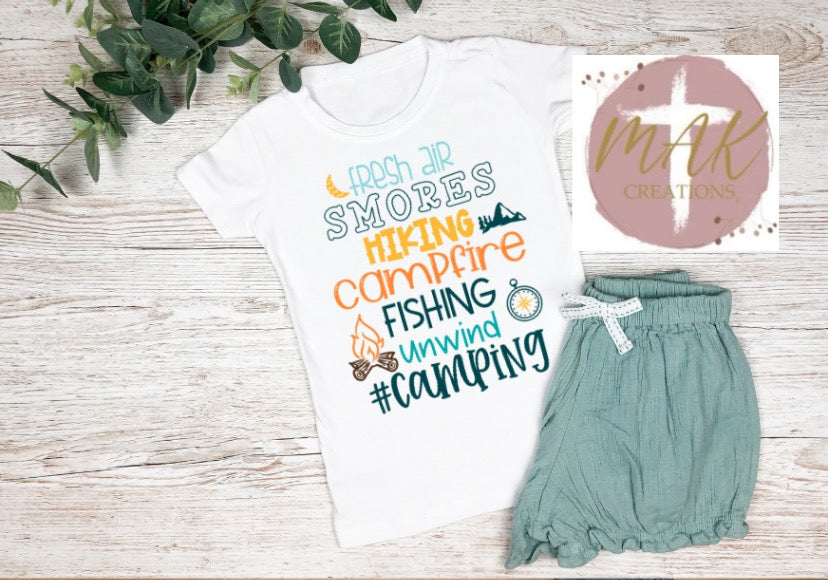 S’mores, Camping, Hiking (AVAILABLE IN ALL SIZES)