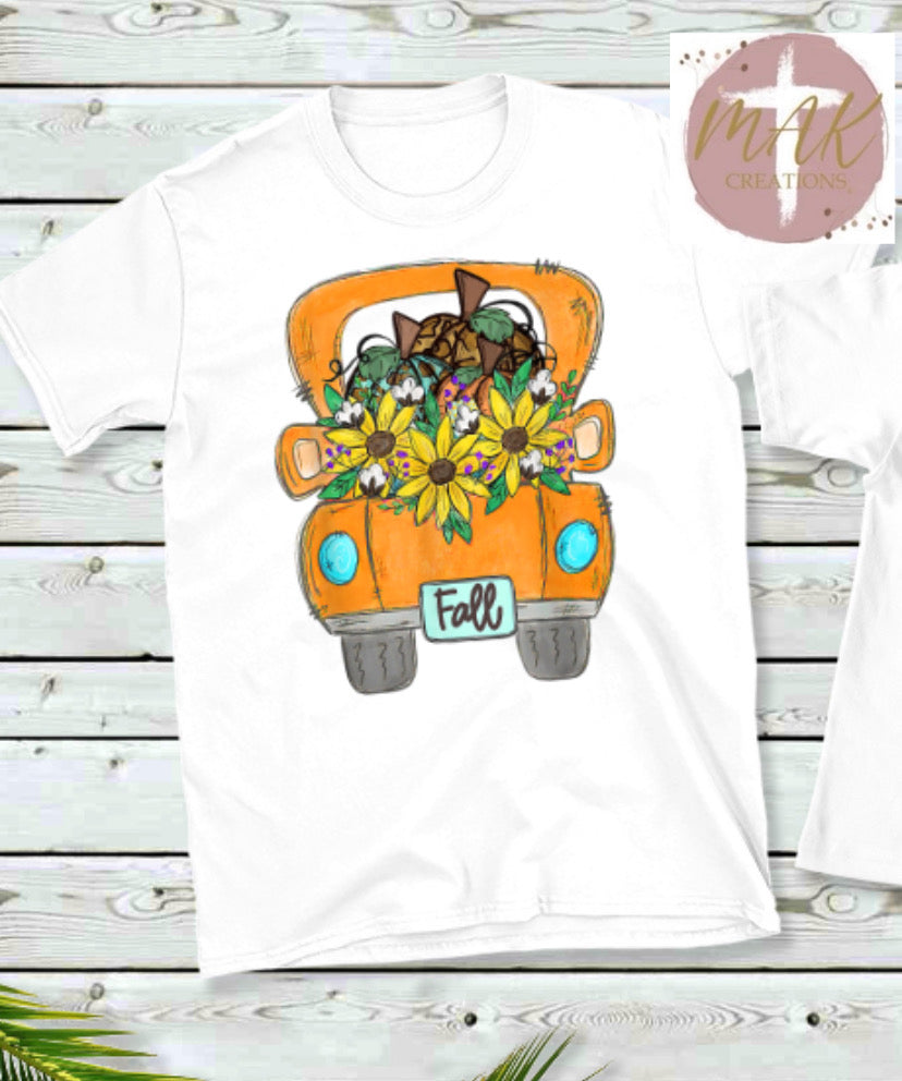 Fall Sunflower Truck (AVAILABLE IN ALL SIZES)