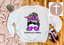 Load image into Gallery viewer, Prader Willi Syndrome Mom Bun (Purple) (AVAILABLE IN ALL SIZES)

