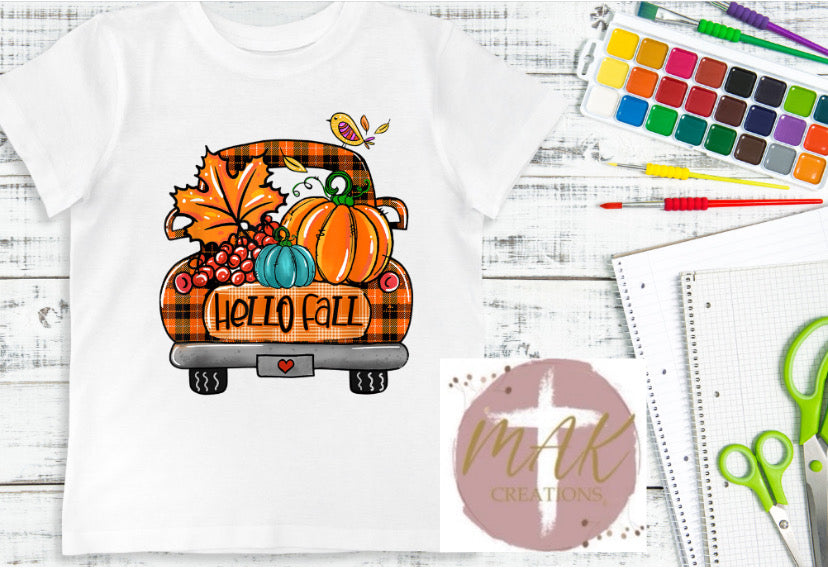 Hello Fall Orange Truck (AVAILABLE IN ALL SIZES)