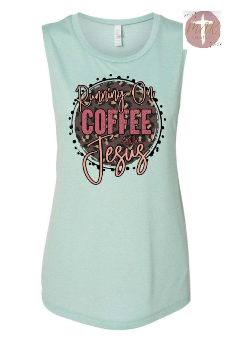 Running on Coffee and Jesus (AVAILABLE IN ALL SIZES)