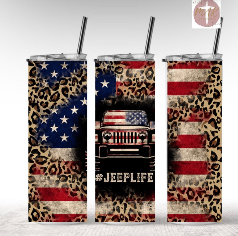 Jeep Life (20 oz Skinny Tumbler)