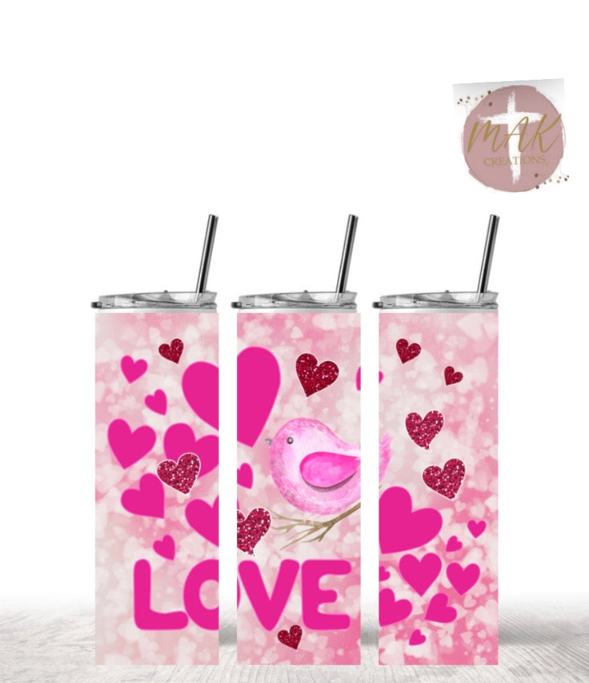 LOVE (20 oz Skinny Tumbler)