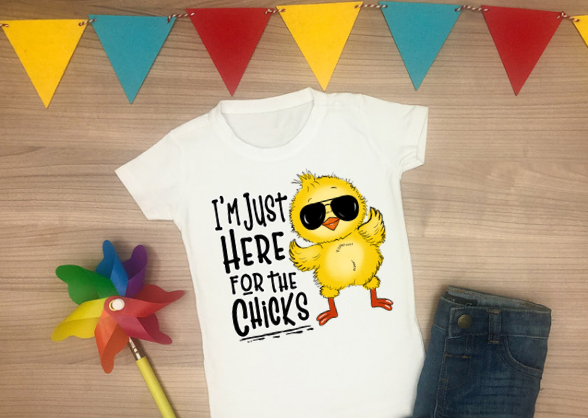 I’m Here for the Chicks (No Bow tie) (AVAILABLE IN ALL SIZES)