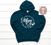 Load image into Gallery viewer, Mom Stressed Blessed Sometimes A Mess (AVAILABLE IN ALL SIZES)
