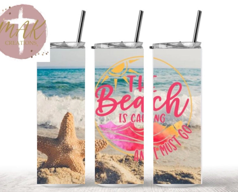 The Beach is Calling Tumbler