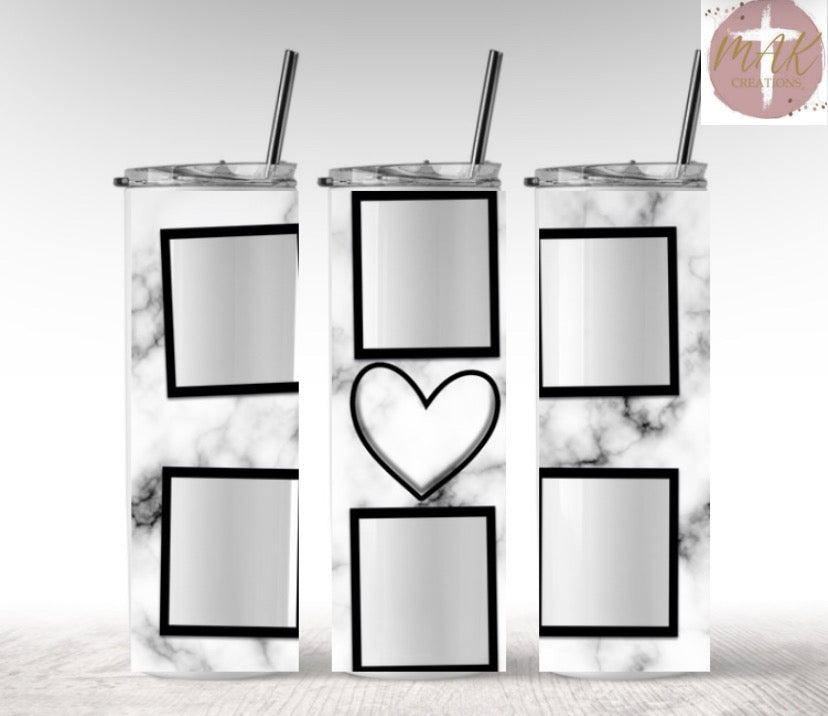 Marble Photos (20 oz Skinny Tumbler)
