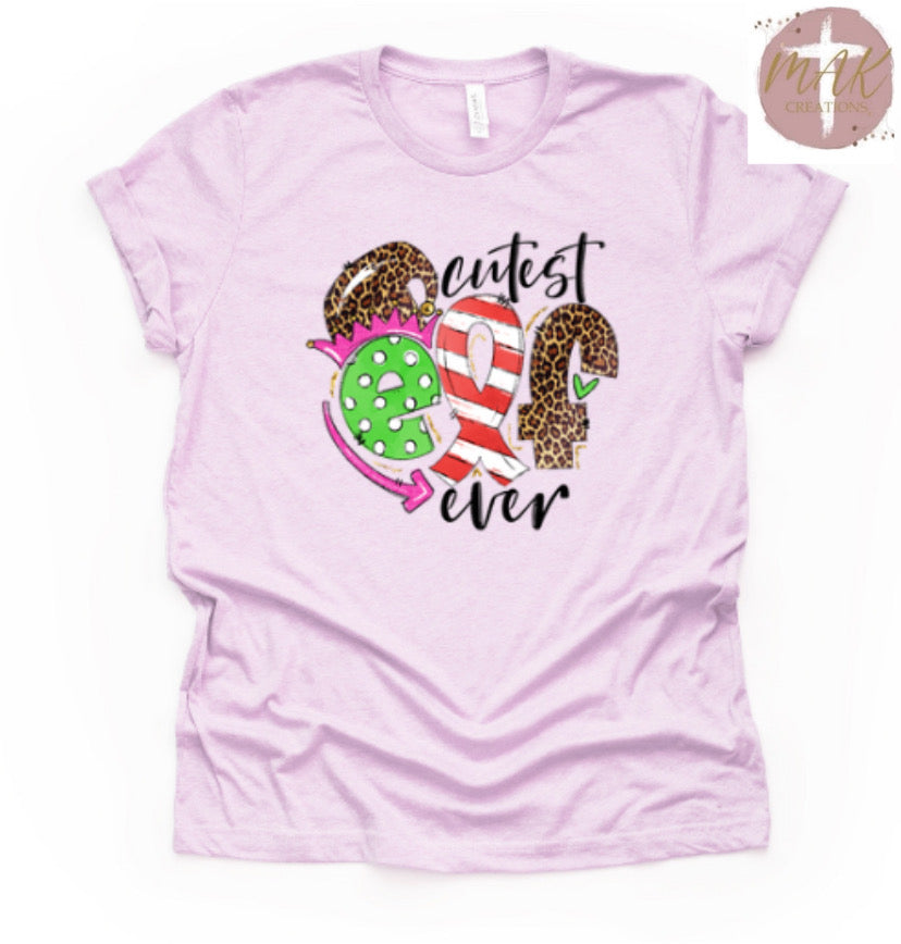 Cutest Elf Ever (Leopard and Pink)  (AVAILABLE IN ALL SIZES)