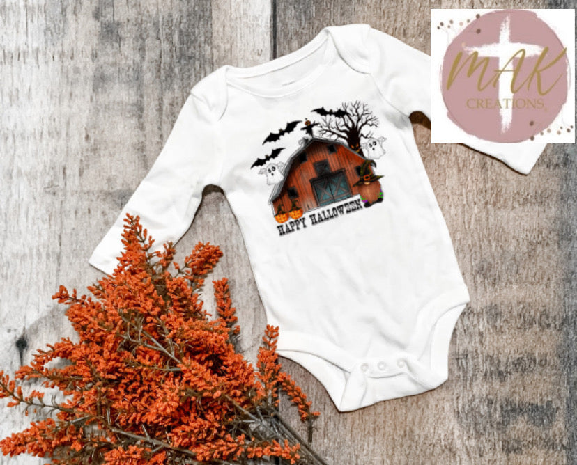 Happy Halloween Barn (AVAILABLE IN ALL SIZES)