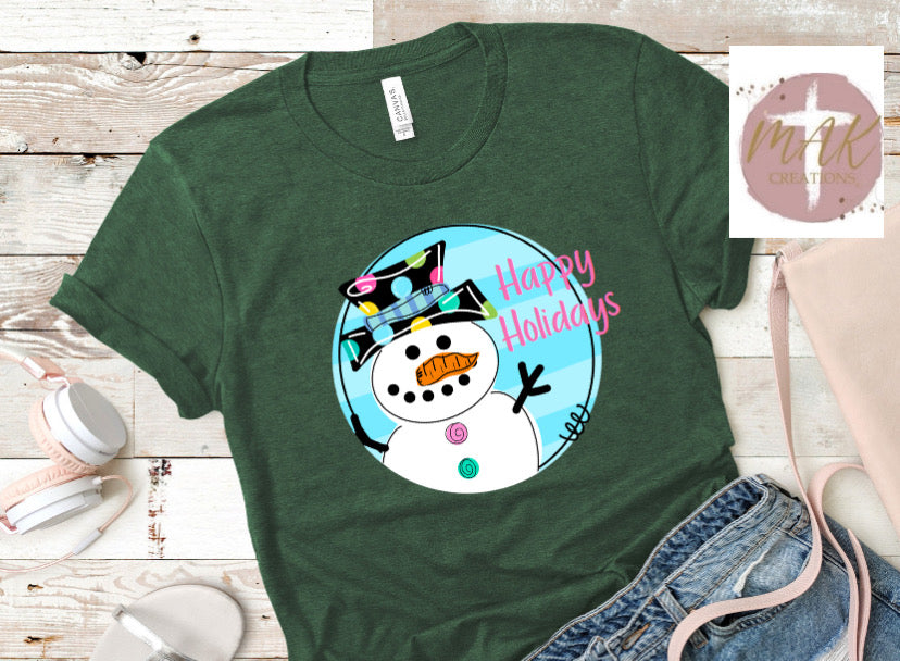 Happy Holidays (Can Be Personalized) (AVAILABLE IN ALL SIZES)