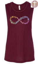 Load image into Gallery viewer, Floral Infinity (In Color) (AVAILABLE IN ALL SIZES)
