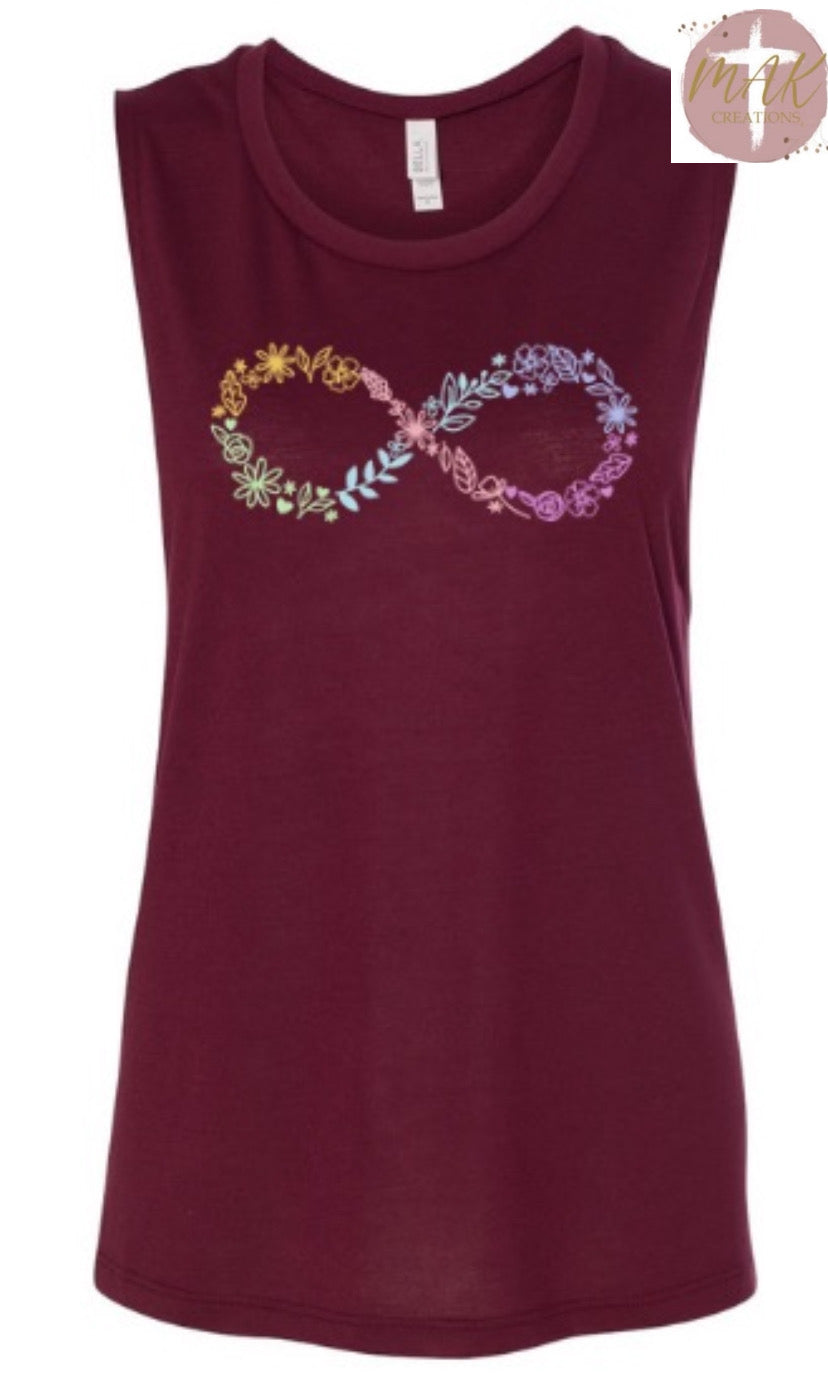 Floral Infinity (In Color) (AVAILABLE IN ALL SIZES)