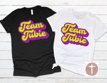 Load image into Gallery viewer, Team TUBIE (Yellow and Purple) (AVAILABLE IN ALL SIZES)
