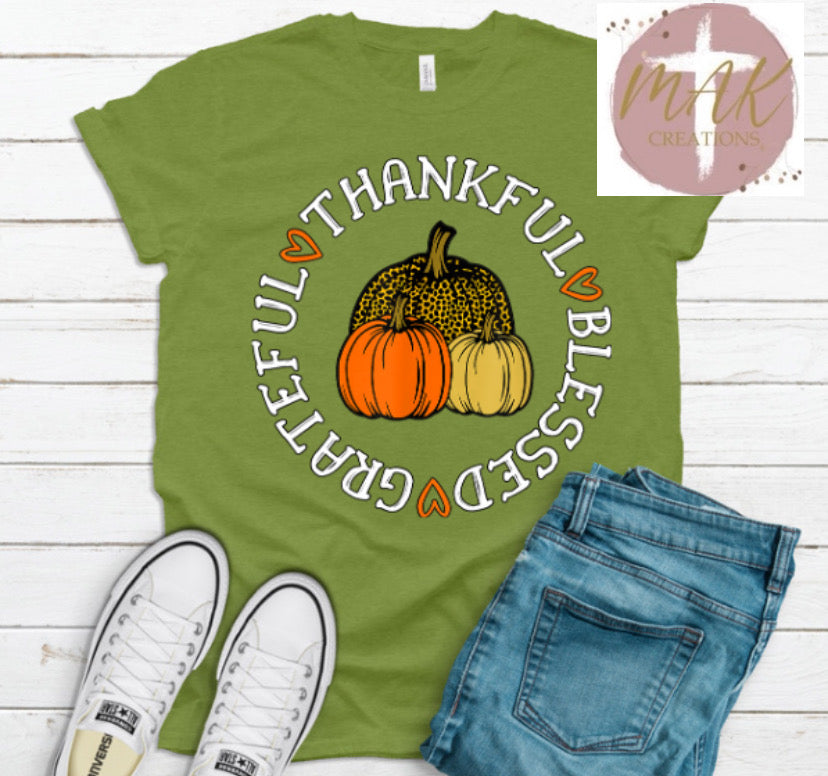 Thankful Blessed Grateful (AVAILABLE IN ALL SIZES)