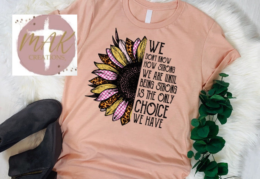 1/2 Sunflower (AVAILABLE IN ALL SIZES)