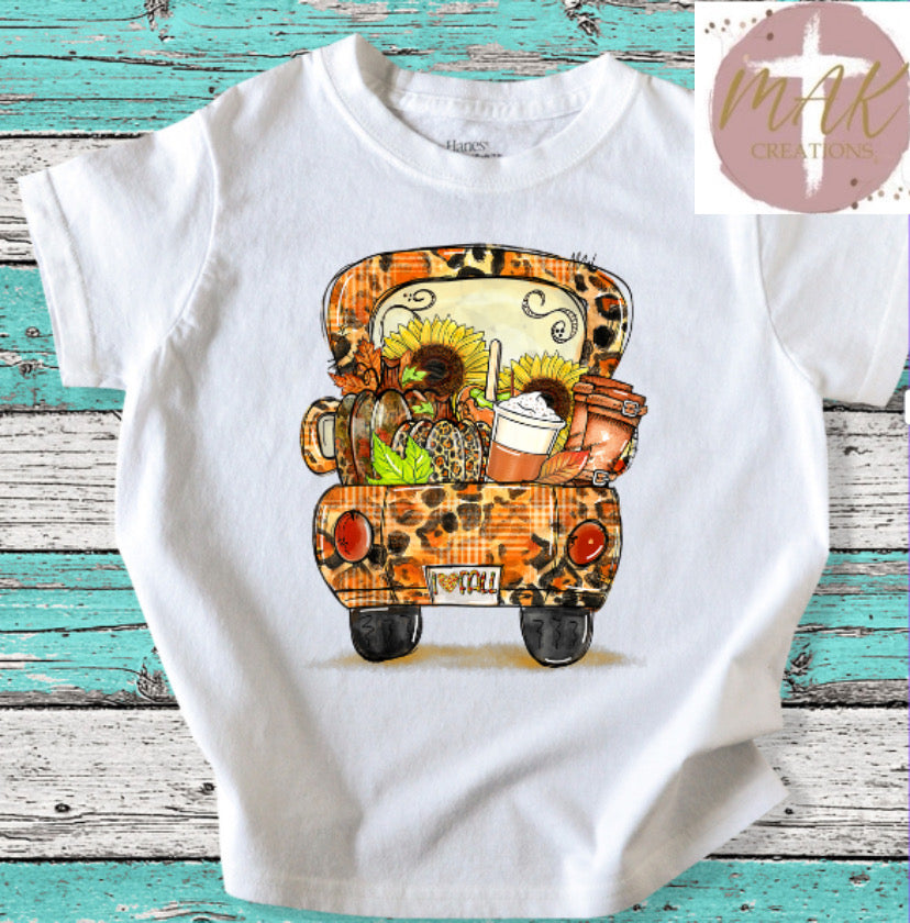 Fall Leopard Truck (AVAILABLE IN ALL SIZES)
