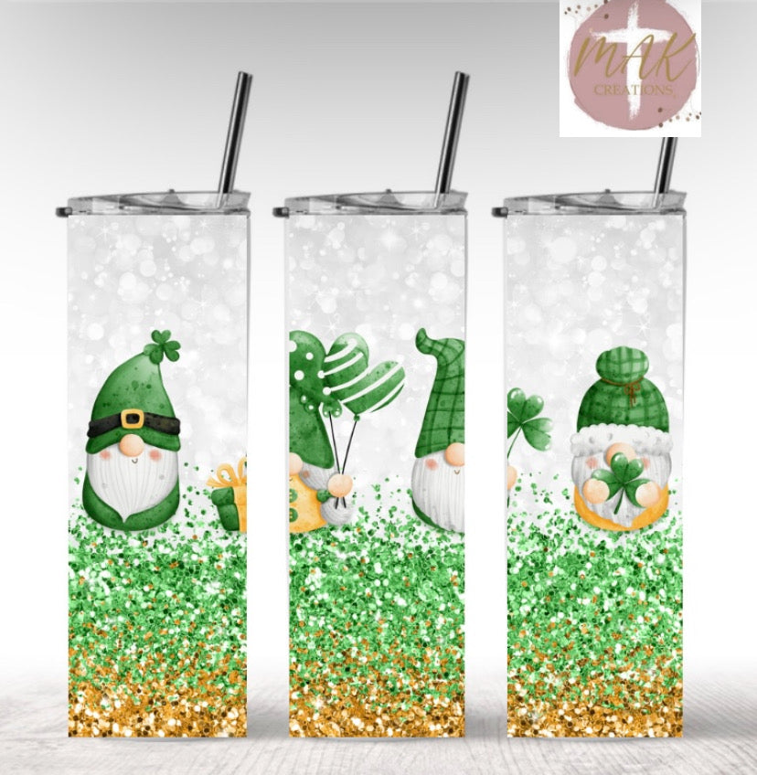 Green Gnome (20 oz Skinny Tumbler)