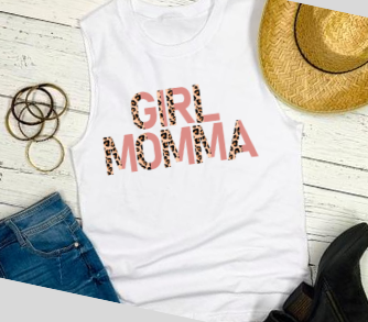 Girl Mom Pink Half Leopard (ADULT)
