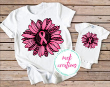 Load image into Gallery viewer, Breast Cancer Sunflower (ALL Sizes)
