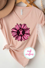 Load image into Gallery viewer, Breast Cancer Sunflower (ALL Sizes)
