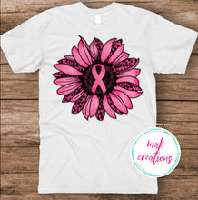 Load image into Gallery viewer, Breast Cancer Sunflower (ALL Sizes)
