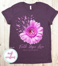 Load image into Gallery viewer, Breast Cancer Flower with Flying petals (ALL Sizes)

