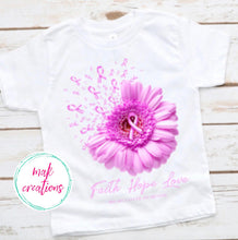 Load image into Gallery viewer, Breast Cancer Flower with Flying petals (ALL Sizes)
