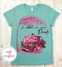 Load image into Gallery viewer, Breast Cancer Pink Plaid Truck (ALL Sizes)
