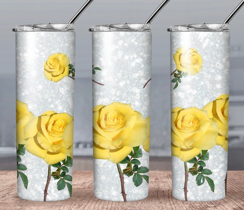 Yellow Rose Tumbler