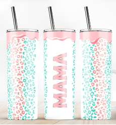 Mama Colorful Leopard Tumbler