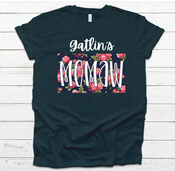 Memaw Square Floral (ADULT)